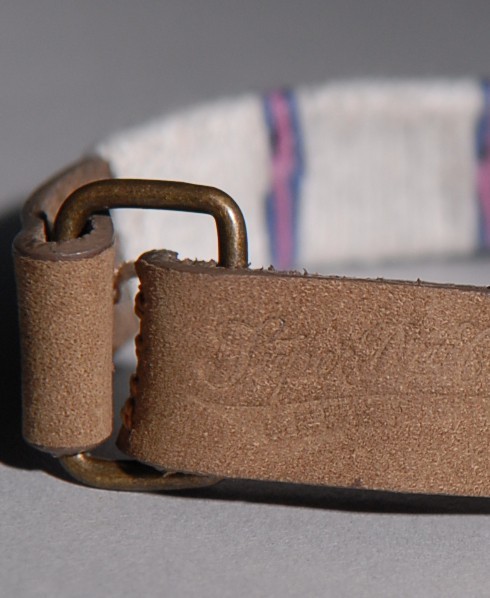Cotton Wrap Leather Bracelet