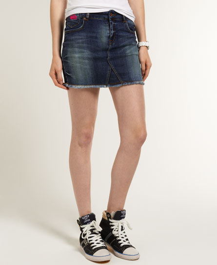 Raw Edge Mid Skirt