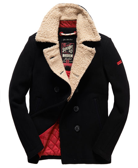 Gene Plain Pea Coat