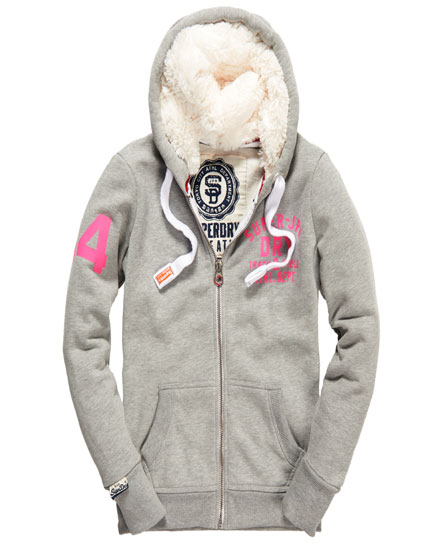 Track & Field Fur Hoodie