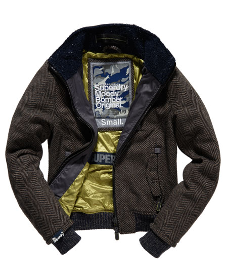 Moody Herringbone Bomber