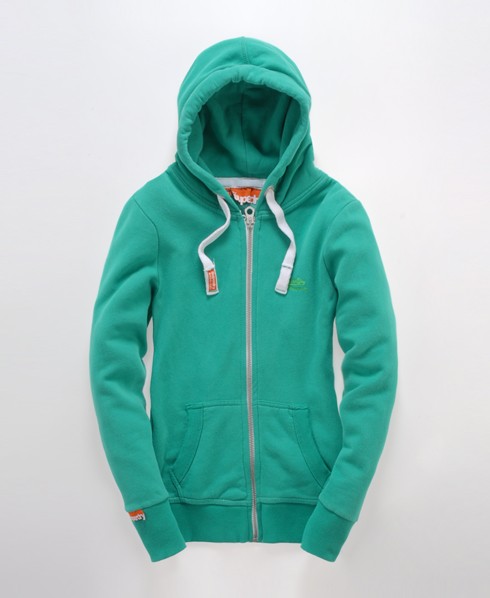 Orange Label Zip Hood