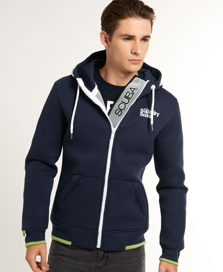 Scuba Tab Zip Hoodie
